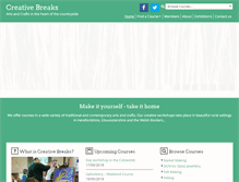 Tablet Screenshot of creativebreaks.co.uk